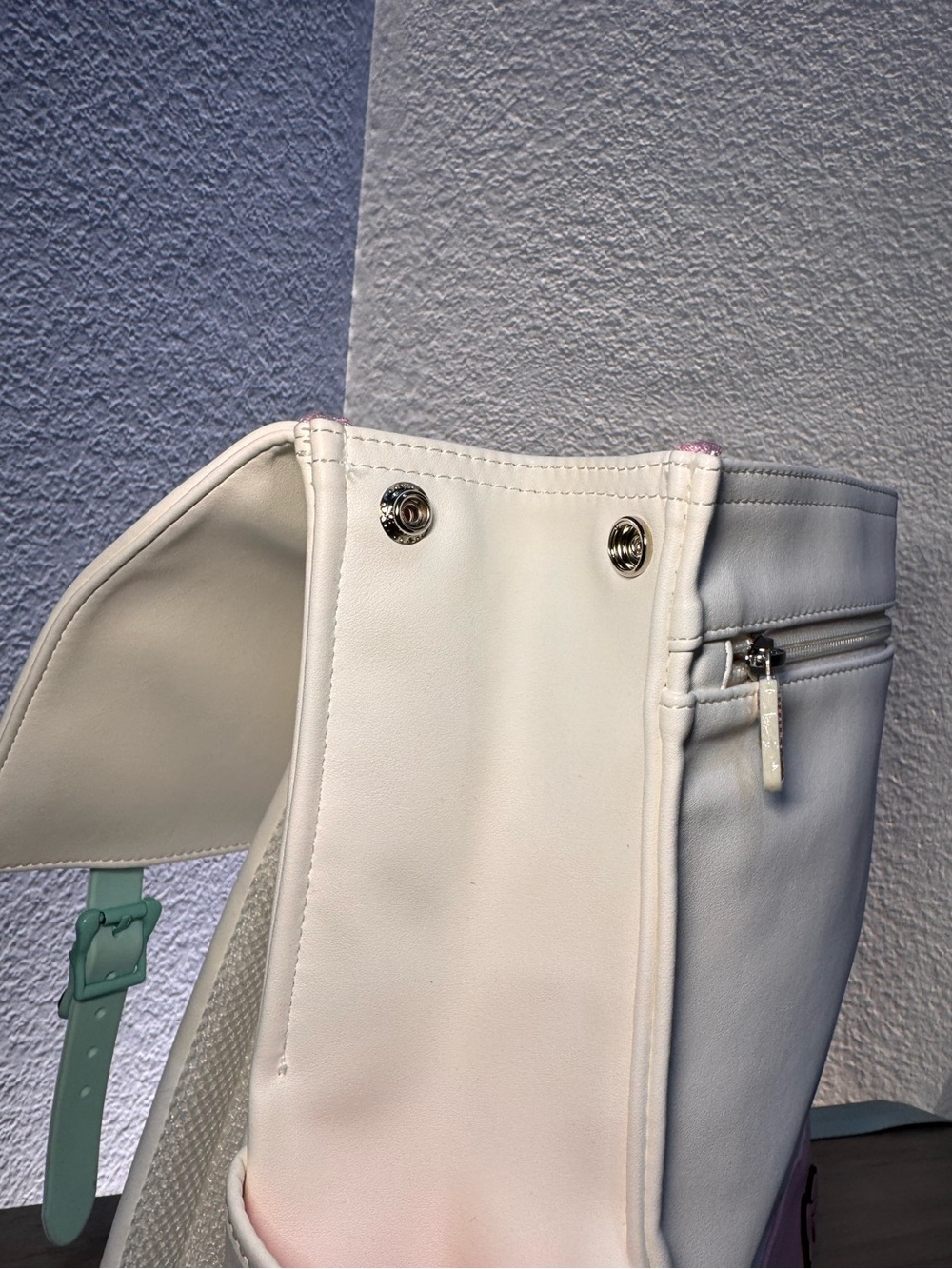 NWOT Pusheen The Cat I’m Busy Faux Leather Backpack Licensed 13x12x5 Kawaii - Picture 7 of 13